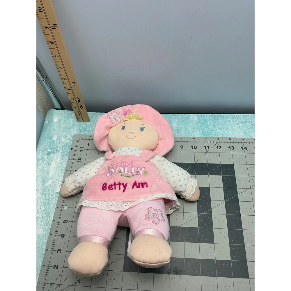 Baby GUND My First Dolly Betty Ann Pink Plush Soft‎ Doll 6047446 12 Inch